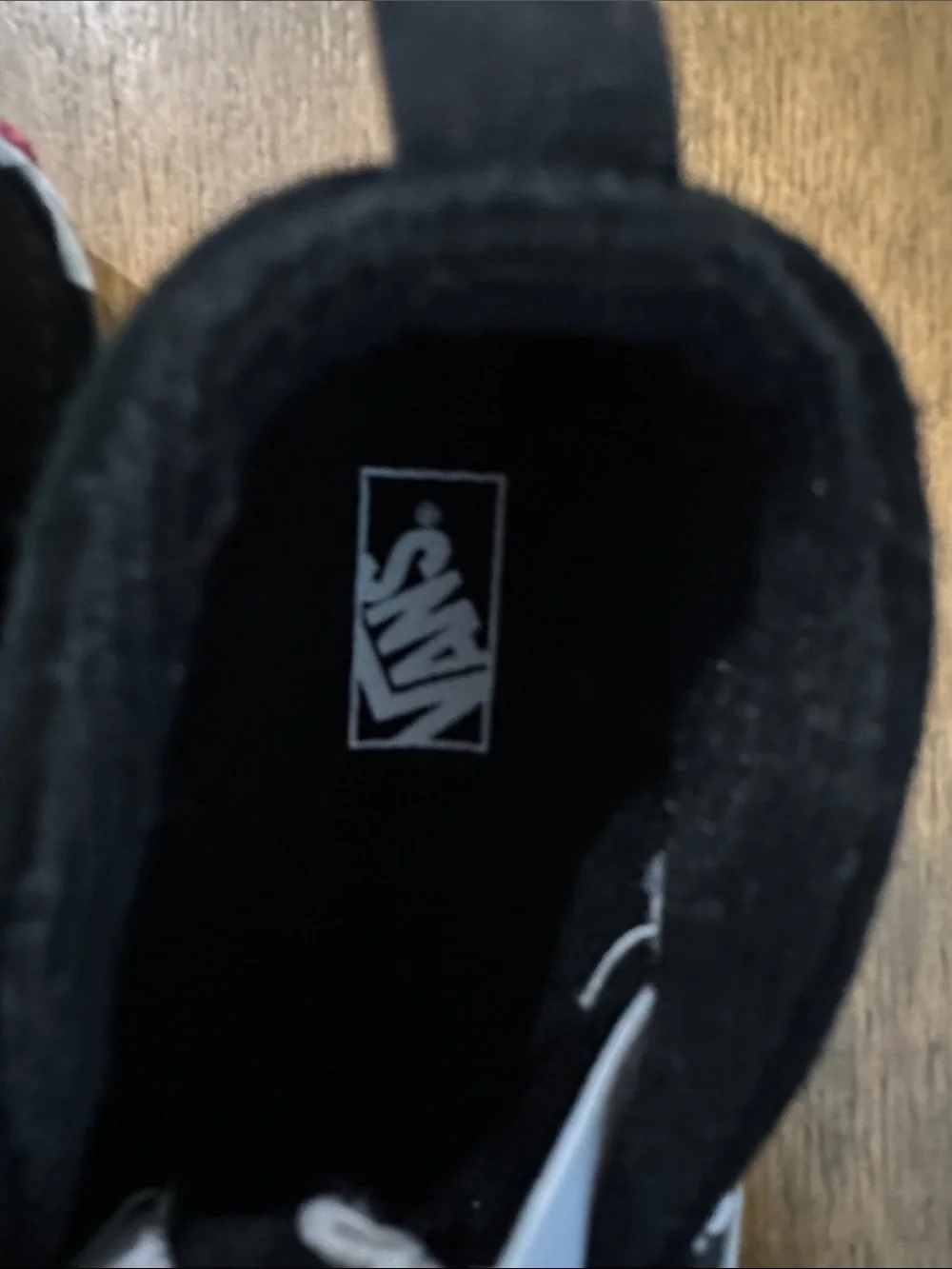 Kids Black & White Van Check Slip-On Shoes